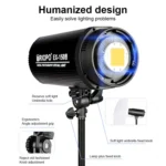 TRIOPO EX-150W Studio Flash Built-in Dissipate Heat System with EX-150III LED Single Light - Image 4