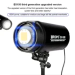 TRIOPO EX-150W Studio Flash Built-in Dissipate Heat System with EX-150III LED Single Light - Image 5