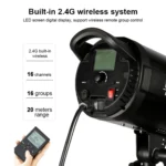 TRIOPO EX-150W Studio Flash Built-in Dissipate Heat System with EX-150III LED Single Light - Image 8