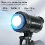 TRIOPO EX-60W Studio Flash Built-in Dissipate Heat System with EX-60III LED Single Light - Image 7