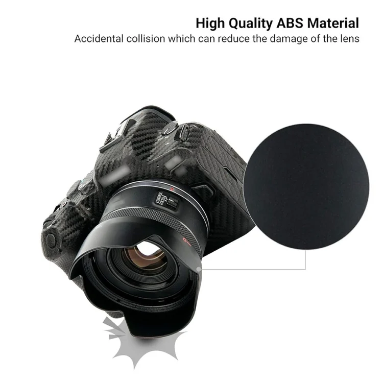 DCA8612_5.webp ES-65BII Lens Hood Shade for Canon RF 50mm F1.8 STM Lens - Image 6