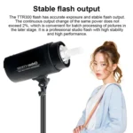 TRIOPO Oubao TTR300W Studio Flash with E27 150W Light Bulb - Image 6