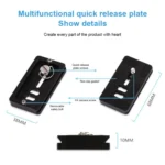 TRIOPO GS2808 Camcorder Photography No Axial Carbon Fiber Tripod Mount Holder with Ball Head, Load: 15KG - Image 4