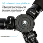 TRIOPO GS2808 Camcorder Photography No Axial Carbon Fiber Tripod Mount Holder with Ball Head, Load: 15KG - Image 6