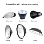 TRIOPO Oubao TTR400W Studio Flash with E27 150W Light Bulb - Image 6