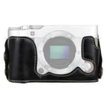 1/4 inch Thread PU Leather Camera Half Case Base for FUJIFILM X-A3 / X-A10