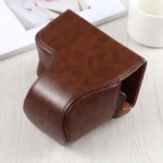Full Body Camera PU Leather Case Bag with Strap for Sony A6400 / ILCE-A6400 - Image 3