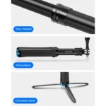 RUIGPRO One-piece Handheld Tripod Selfie Stick Telescopic Monopod Mount for GoPro, Insta360, DJI and Other Action Cameras - Image 3