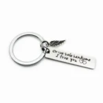 Creative Drive Safe Handsome Words Stainless Steel Keychain Key Rings - Image 2
