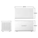 ORICO Honeycomb Series WS400RC3 SATA 3.5 inch USB-C / Type-C 4 Bays Aluminum Alloy HDD / SSD Enclosure with Raid, The Maximum Support Capacity: 40TB - Image 4