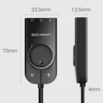 UGREEN CM109 USB to 3-ports 3.5mm Computer External Audio Card with Volume Adjustment Wheel, Length: 15cm - Image 3