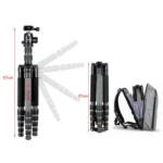 BEXIN BX285C K36 Portable Carbon Fiber Tripod for Dslr Digital DV Camcorder - Image 5