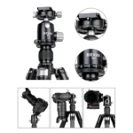 BEXIN W324C M44 Carbon Fiber Tripod Stable Shooting Camera for Video Point Dslr Camera - Image 5