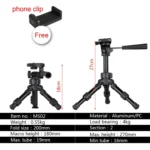 BEXIN MS02 Small Lightweight Tabletop Camera Tripod for Phone Dslr Camera - Image 6