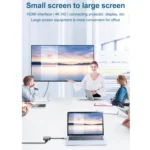 HW-6002 2 In 1 Type-C / USB-C to HDMI + VGA Adapter Converter - Image 5