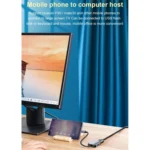 HW-6002 2 In 1 Type-C / USB-C to HDMI + VGA Adapter Converter - Image 8