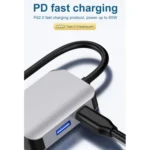 HW-6003 3 In 1 Type-C / USB-C to HDMI + PD + USB 3.0 Docking Station Adapter Converter - Image 6