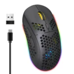 HXSJ T90 RGB Light Three-mode Wireless Gaming Mouse - Image 2