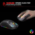 HXSJ T90 RGB Light Three-mode Wireless Gaming Mouse - Image 11