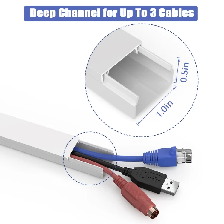 EDA0012818_3.webp XCS01 Customizable Cable Concealer Cover Wire Organizer Set - Image 4