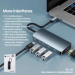 Remax RU-U5 5 In1 Multi-function Type-C / USB-C HUB Docking?Station - Image 4