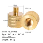 BEXIN LS082 2 PCS 3/8 inch Female Thread to 1/4 inch Male Conversion Screws - Image 2