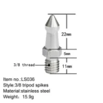 BEXIN LS036 2PCS Stainless Steel 3/8 inch Feet Screws For SLR Tripod - Image 2