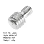 BEXIN LS037 2 PCS M6 to 3/8 inch Conversion Screws Adapter Camera Screws - Image 3
