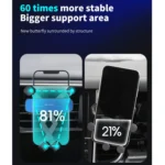 HAMTOD Little One Pro Car Gravity Invisible Telescopic Mobile Phone Holder Bracket - Image 6