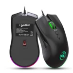 HXSJ A883 7 Keys 6400DPI RGB Light Mechanical Gaming Wired Mouse