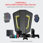 HXSJ P6+V100+H300 Keyboard Mouse Converter + One-handed Keyboard + Gaming Mouse Set - Image 7
