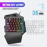 HXSJ P6+V100+A883 Keyboard Mouse Converter + One-handed Keyboard + Gaming Mouse Set - Image 6