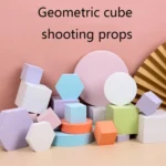 8 in 1 Different Sizes Geometric Cube Solid Color Photography Photo Background Table Shooting Foam Props - Image 3
