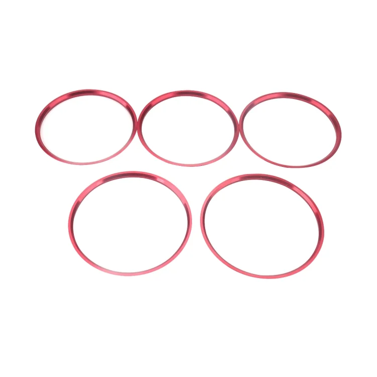 5 PCS Car Air Conditioner Air Outlet Decorative Ring for Mercedes-Benz