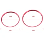 5 PCS Car Air Conditioner Air Outlet Decorative Ring for Mercedes-Benz - Image 4