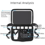 Portable Single Shoulder Storage Travel Carrying Cover Case Box with Baffle Separator for FIMI X8 mini - Image 8