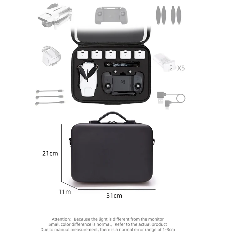 EDA001742901_B3.webp Portable Single Shoulder Storage Travel Carrying Cover Case Box with Baffle Separator for FIMI X8 mini - Image 4