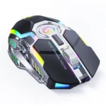 iMICE G7 Colorful Streamer Lights Rechargeable Silent Wireless Mouse