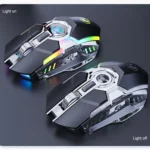 iMICE G7 Colorful Streamer Lights Rechargeable Silent Wireless Mouse - Image 8