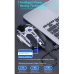 iMICE G7 Colorful Streamer Lights Rechargeable Silent Wireless Mouse - Image 6