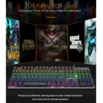 iMICE MK-X80 104 Keys Mechanical Blue-axis Backlight Wired Gaming Keyboard - Image 5