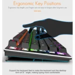 iMICE MK-X80 104 Keys Mechanical Blue-axis Backlight Wired Gaming Keyboard - Image 6