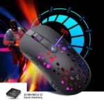 HXSJ A904 RGB Light Macro Programming Mechanical Gaming Wired Mouse - Image 4
