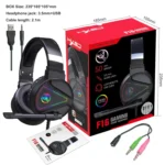 HXSJ F16 3.5mm + USB Port RGB Light Stereo Gaming Headset with Microphone - Image 2