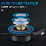 HXSJ F16 3.5mm + USB Port RGB Light Stereo Gaming Headset with Microphone - Image 3