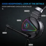 HXSJ F16 3.5mm + USB Port RGB Light Stereo Gaming Headset with Microphone - Image 7