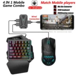 HXSJ V100+J900+P8 One-handed Keyboard + Programming Gaming Mouse + Keyboard Mouse Converter Set - Image 2