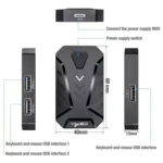 HXSJ V100+J900+P8 One-handed Keyboard + Programming Gaming Mouse + Keyboard Mouse Converter Set - Image 6