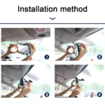Car Rearview Retrofit Frameless Clear Large Mirror - Image 4