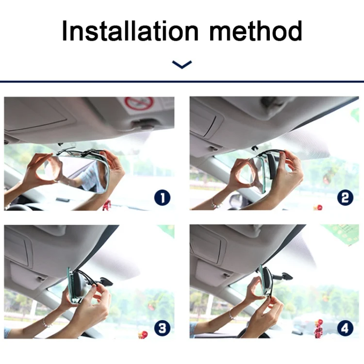EDA001777001A_3.webp Car Rearview Retrofit Frameless Clear Large Mirror - Image 4